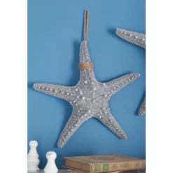 Polystone Starfish Wall Decor With Hanging Rope Gray - Olivia & May -Northlight Store GUEST d295b20e f980 4358 bfad bbc2c7991b92