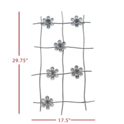 Flower Gray Metal Wall Art - Foreside Home & Garden 13 Flower Gray Metal Wall Art - Foreside Home & Garden -Northlight Store GUEST d2f0f4e0 aa29 446b 8090 5fb7c13ea30f