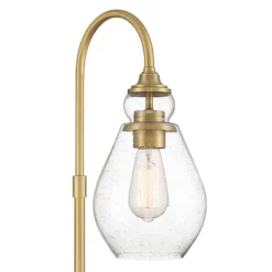 Possini Euro Design Possini Euro Vaile Desk Lamp With Dual USB Ports Warm Gold With Glass Shade -Northlight Store GUEST d31c5f74 5138 4709 a8a4 fdf59696f1fa
