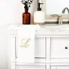 Juvale 4 Pack Monogrammed Fingertip Towels For Bathroom, Embroidered Letter L, White, 11 X 18 In. -Northlight Store GUEST d32cacce cfa4 4928 9bf6 65a23b1342dc