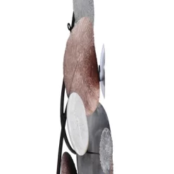 Metal Nobu Hanging Assorted Hammered Circles Unframed Wall Canvas Brown/White/Black - StyleCraft -Northlight Store GUEST d3cd579f cb94 4523 b1ca c02e2f102d74