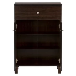 Felda Modern Shoe Cabinet With 2 Doors And Drawer - Dark Brown - Baxton Studio -Northlight Store GUEST d3e17c5f 342e 4b9a b8e4 15734bf5eff5