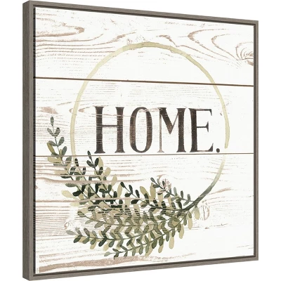 22" X 22" Family Farmhouse I By Grace Popp Framed Canvas Wall Art Gray Wash - Amanti Art 3 22" X 22" Family Farmhouse I By Grace Popp Framed Canvas Wall Art Gray Wash - Amanti Art