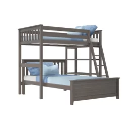 Max & Lily L-Shaped Twin Over Full Bunk Bed With Bookcase -Northlight Store GUEST d45c676e 8cf7 45ac af22 13682b7065b4