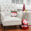 C&F Home 8" X 8" Happy Snowman Hooked Petite Christmas Holiday Throw Pillow -Northlight Store GUEST d48c5f6a e5cd 4c5b a840 920df4d1aa1b