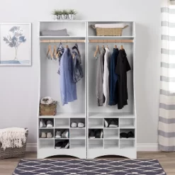 Narrow Wardrobe With Shoe Storage White - Prepac 10 Narrow Wardrobe With Shoe Storage White - Prepac -Northlight Store GUEST d4bcfb74 1ea2 4265 a084 9cd4b9270b23