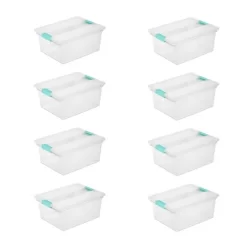 Sterilite Large Clear Plastic Stackable Storage Container Bin Box Tote With Clear Latching Lid Organizing Solution For Home & Classroom 23 Sterilite Large Clear Plastic Stackable Storage Container Bin Box Tote With Clear Latching Lid Organizing Solution For Home & Classroom -Northlight Store GUEST d4ee58d2 d613 413d bcef cddfe754c49a