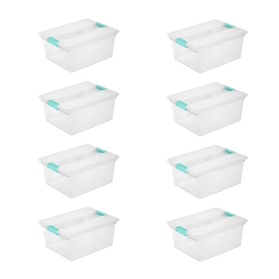 Sterilite Large Clear Plastic Stackable Storage Container Bin Box Tote With Clear Latching Lid Organizing Solution For Home & Classroom 13 Sterilite Large Clear Plastic Stackable Storage Container Bin Box Tote With Clear Latching Lid Organizing Solution For Home & Classroom - Image 11