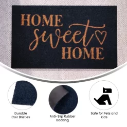Flash Furniture Harbold 18" X 30" Indoor/Outdoor Coir Doormat With Home Sweet Home Message And Non-Slip Backing -Northlight Store GUEST d53056d3 f1aa 47ca 9b33 db9ff0a28091