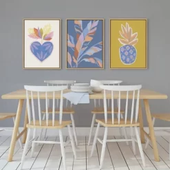 18" X 24" Sylvie Tropical Love Framed Canvas Wall Art By Kasey Free Natural - Kate And Laurel -Northlight Store GUEST d54d8cd3 828f 4593 bb98 6e43968c4fc7