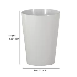 Elegant Decorative Bathroom Tumbler - Nu Steel
