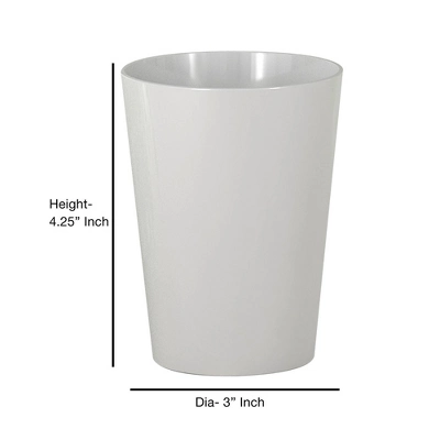 Elegant Decorative Bathroom Tumbler - Nu Steel 3 Elegant Decorative Bathroom Tumbler - Nu Steel