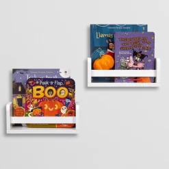 2pk Kids' 10" Floating Wall Mount Bookshelf Set White - RiverRidge Home -Northlight Store GUEST d62d43a0 7f58 465f b8d5 e8baf84e8b4a