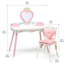 Princess Vanity Table And Chair Set - WildKin -Northlight Store GUEST d6dd463c 2ed1 4552 923f ade83f386cff