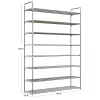 Hastings Home 8-Tier Shoe Storage Rack - Room For 48 Pairs Of Shoes, 60.6" X 11.8" X 40.9" 2 Hastings Home 8-Tier Shoe Storage Rack - Room For 48 Pairs Of Shoes, 60.6" X 11.8" X 40.9" -Northlight Store GUEST d6eb18cc edbd 40b9 a884 8fc35ccbd257