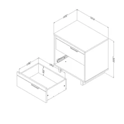 Fynn 2-Drawer Nightstand - South Shore -Northlight Store GUEST d708e8bd c00e 468d b3a0 26985a85732e