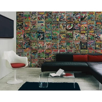 Marvel Comic Cover Peel And Stick Wall Mural - RoomMates 3 Marvel Comic Cover Peel And Stick Wall Mural - RoomMates