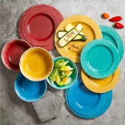 Gibson Studio California Mauna 12 Piece Assorted Crackle Decal Melamine Dinnerware Set 31 Gibson Studio California Mauna 12 Piece Assorted Crackle Decal Melamine Dinnerware Set -Northlight Store GUEST d79d20e1 8478 4d64 a14f 89623f484aca