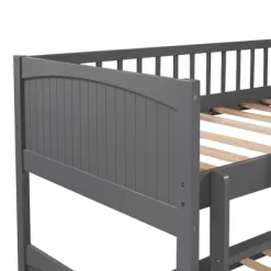 Twin Over Twin Bunk Bed With Twin Size Loft Bed With 2 Drawers - ModernLuxe -Northlight Store GUEST d9738109 b92f 4dee a38e c246eebb854b