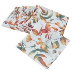 Saro Lifestyle Fall Leaf Napkin, 20" Square, Multi (Set Of 4) -Northlight Store GUEST d98e437e c414 4296 89e2 365040f1227c