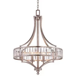 Vienna Full Spectrum Soft Silver Chandelier 24" Wide Crystal Glass 4-Light Fixture For Dining Room House Kitchen Bedroom 12 Vienna Full Spectrum Soft Silver Chandelier 24" Wide Crystal Glass 4-Light Fixture For Dining Room House Kitchen Bedroom -Northlight Store GUEST d9b1302e 4067 4642 a35f 506a75423dc1