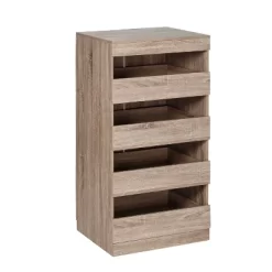 Honey-Can-Do 4 Drawer Stackable Cabinet Oak -Northlight Store GUEST da72b4bd 8d95 4c48 aeb0 d8848293cf68
