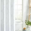 Chenille Lattice Shower Curtain White - Peri Home 1 Chenille Lattice Shower Curtain White - Peri Home -Northlight Store GUEST dc703bba cd7d 4657 b0f8 7b2fa201cec0