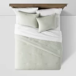 Washed Cotton Sateen Comforter & Sham Set - Threshold™ -Northlight Store GUEST de755696 a497 4689 95db 19e78017279c