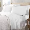 Great Bay Home Cotton Solid Flannel Sheet Set