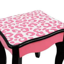 Fashion Leopard Prints Gisele Play Wooden Vanity Set Pink / Black - Teamson Kids 17 Fashion Leopard Prints Gisele Play Wooden Vanity Set Pink / Black - Teamson Kids -Northlight Store GUEST dfa43ade 0f84 44ad bba6 3fabb6c32e9f