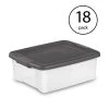Sterilite 25 Quart Shelf Tote With Flat Gray Lid And Platinum Latches (18 Pack) 1 Sterilite 25 Quart Shelf Tote With Flat Gray Lid And Platinum Latches (18 Pack) -Northlight Store GUEST e076f2f0 dd53 41b9 b1b4 f28cebad9a60