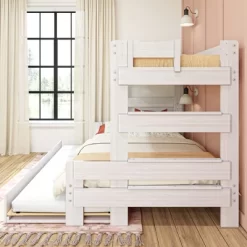 Max & Lily Farmhouse Twin Over Full Bunk Bed With Trundle -Northlight Store GUEST e0caca67 3227 4b9b 962f cf7f2cf5784b