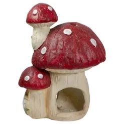 Northlight 18" Red And Beige Mushroom House Outdoor Garden Statue -Northlight Store GUEST e1187e27 6913 48fc 9717 91ef26ee6685