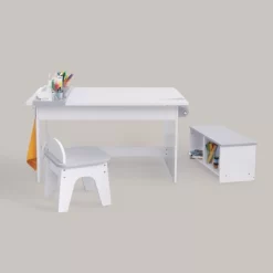 Fantasy Fields - Little Artist Monet Play Art Table Kids Furniture - White/Gray -Northlight Store GUEST e146830a 05b9 4d40 b1cf 1147992d1d9e
