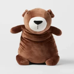 Bear Weighted Plush Kids' Throw Pillow Brown - Pillowfort™ -Northlight Store GUEST e14bf083 0b66 46ff 9039 736ae79b5f51