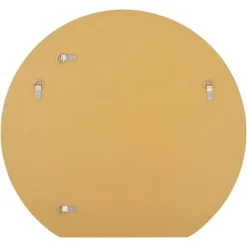 Noble Park Round Flat Bottomed Vanity Decorative Wall Mirror Modern Beveled Edge Matte Gold Frame 31 1/2" Wide For Bathroom Bedroom Living Room House -Northlight Store GUEST e14e496d ba55 4dcd bb96 cbe30d43afc3
