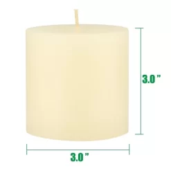 6pk Unscented Flat Top Smooth Pillar Candles Ivory - Stonebriar Collection -Northlight Store GUEST e186afdd 2e14 4cc0 bedb d79decba4f00