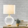 NuLOOM Elmira 23" Glass Table Lamp Lighting - Brass 23" H X 13" W X 13" D -Northlight Store GUEST e495b1d0 fbf4 4716 b57d 746e2ec0ea20