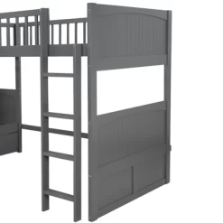 Twin Over Twin Bunk Bed With Twin Size Loft Bed With 2 Drawers - ModernLuxe -Northlight Store GUEST e5350fb7 c53f 42ec b7e9 7a631b590520