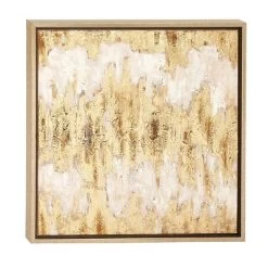 Glam Canvas Abstract Framed Wall Art With Gold Frame Beige - CosmoLiving By Cosmopolitan -Northlight Store GUEST e545c340 b151 4225 888d 6451a217b099