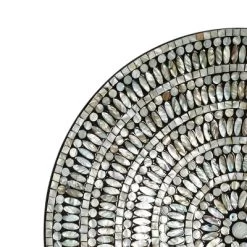 Mother Of Pearl Plate Handmade Mosaic Wall Decor Silver - Olivia & May -Northlight Store GUEST e59b0369 b198 4acb a8bb 5b5e2e87251f