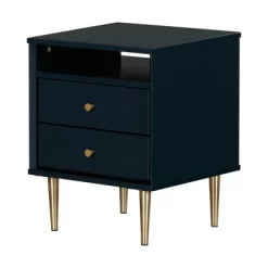 Dylane 2-Drawer Nightstand Navy - South Shore -Northlight Store GUEST e5f7f51a 715f 44df b62e c240e99d2b1a