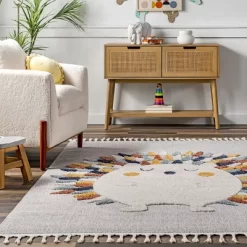 NuLOOM Amiah Hedgehog High-Low Kids Tasseled Area Rug 17 NuLOOM Amiah Hedgehog High-Low Kids Tasseled Area Rug -Northlight Store GUEST e61b4a63 3261 442d a398 d0bc906e32c2