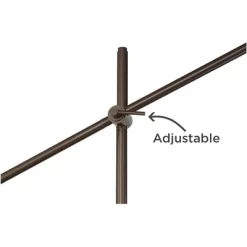 Possini Euro Design Modern Floor Lamp With USB Port 62 1/2" Tall Oil Rubbed Bronze Boom Arm Brown Drum Shade For Living Room House -Northlight Store GUEST e66ed521 5fd8 4f19 a50b 71e359f47c9c