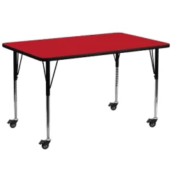Flash Furniture Mobile 30''W X 72''L Rectangular HP Laminate Activity Table - Standard Height Adjustable Legs -Northlight Store GUEST e6fa075d 367f 49c0 b3d2 c752c4e8a6b8