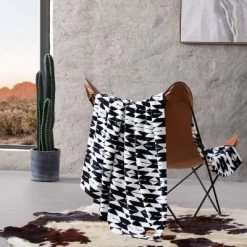 50"x70" Oversized Geometric Reversible Throw Blanket - Wrangler