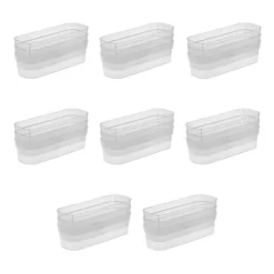 Sterilite 13538608 Narrow Storage Trays With Sturdy Banded Rim And Textured Bottom For Desktop And Drawer Organizing, Clear (24 Pack) -Northlight Store GUEST e7780c36 e10a 4695 a956 028696bbffa3
