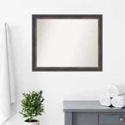 Amanti Art Bark Rustic Char Narrow Non-Beveled Bathroom Wall Mirror -Northlight Store GUEST e8070401 5515 4638 b782 e922b0cf97f2