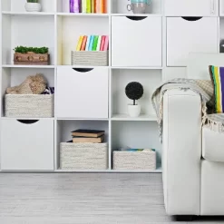 Sorbus Woven Storage Basket - 4-Piece Set