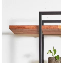 32" Rectangle Wood Shelving Wall Display Black - Ore International -Northlight Store GUEST e99ca1f1 e00e 4cfb 8e0e 556e85ac62b0